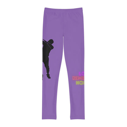 Youth Full-Length Leggings: Dance Lite Purple