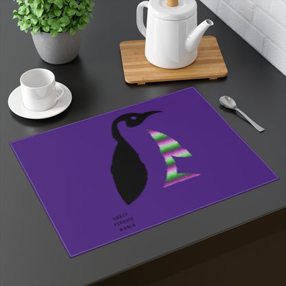 Placemat, 1pc: Crazy Penguin World Logo Purple