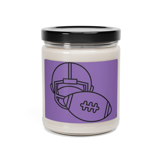 Scented Soy Candle, 9oz: Football Lite Purple