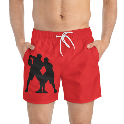 Swim Trunks: Basketball Red