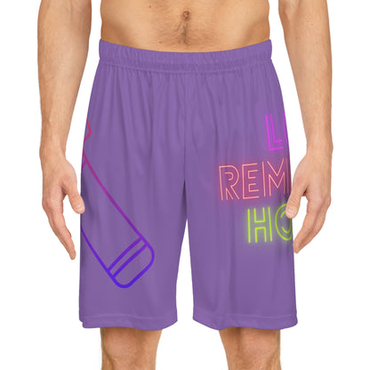 Basketball Shorts: Music Lite Purple