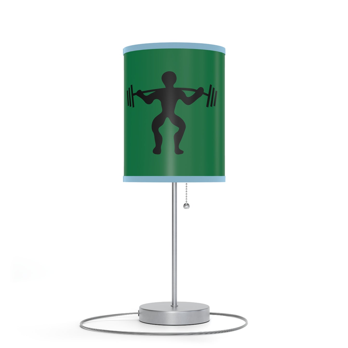 Lamp on a Stand, US|CA plug: Weightlifting Dark Green