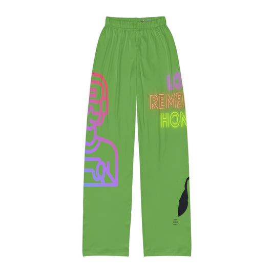 Kids Pajama Pants: Gaming Green