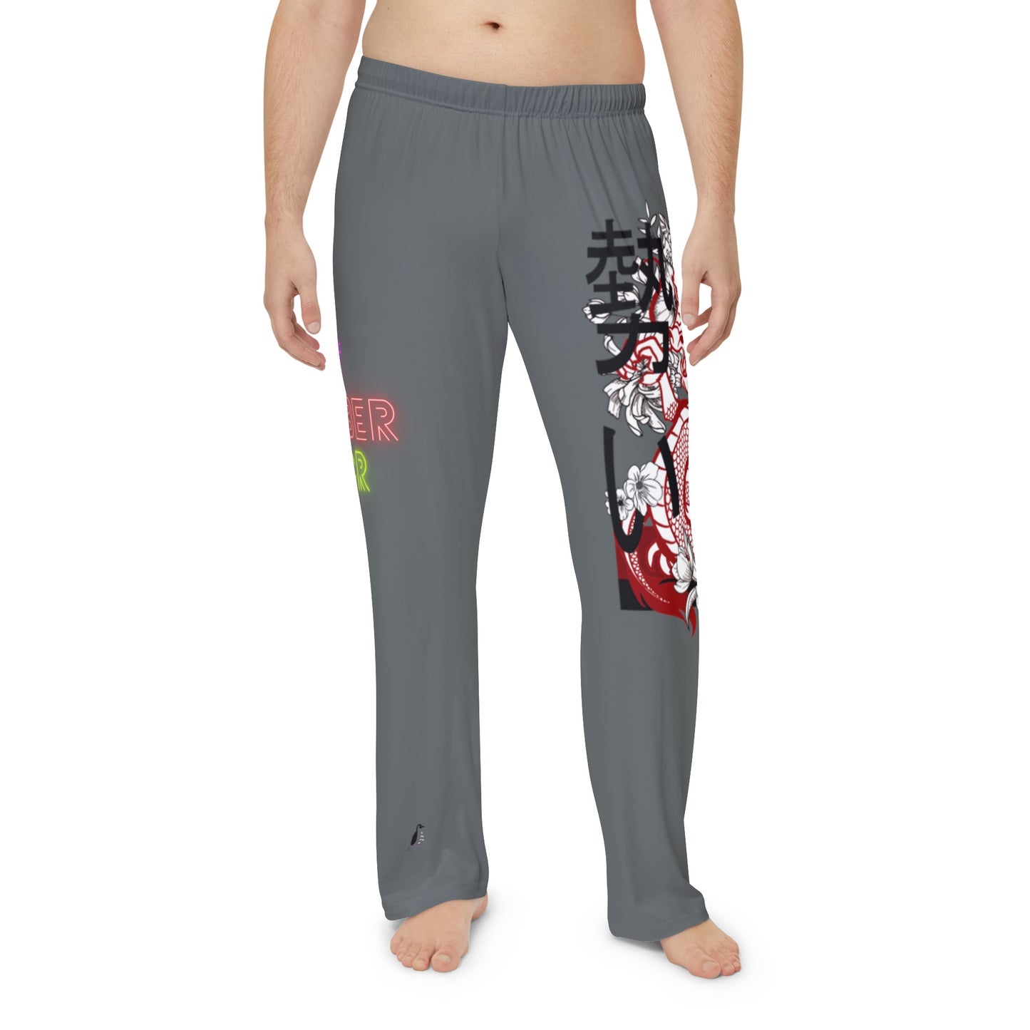 Men's Pajama Pants: Dragons Dark Grey