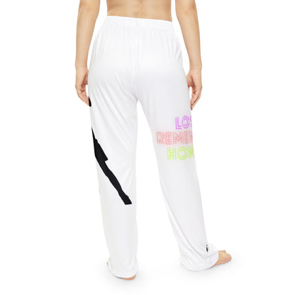Women's Pajama Pants: Soccer White