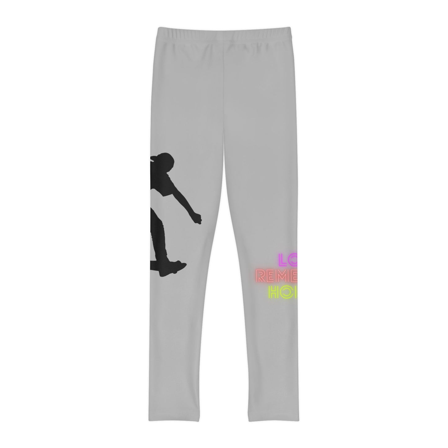 Youth Full-Length Leggings: Skateboarding Lite Grey