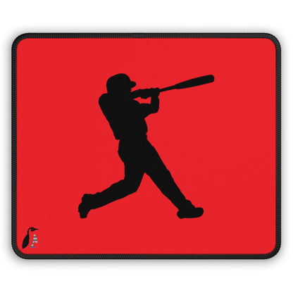 Gaming Mouse Pad: Baseball Red