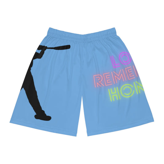 Basketball Shorts: Baseball Lite Blue