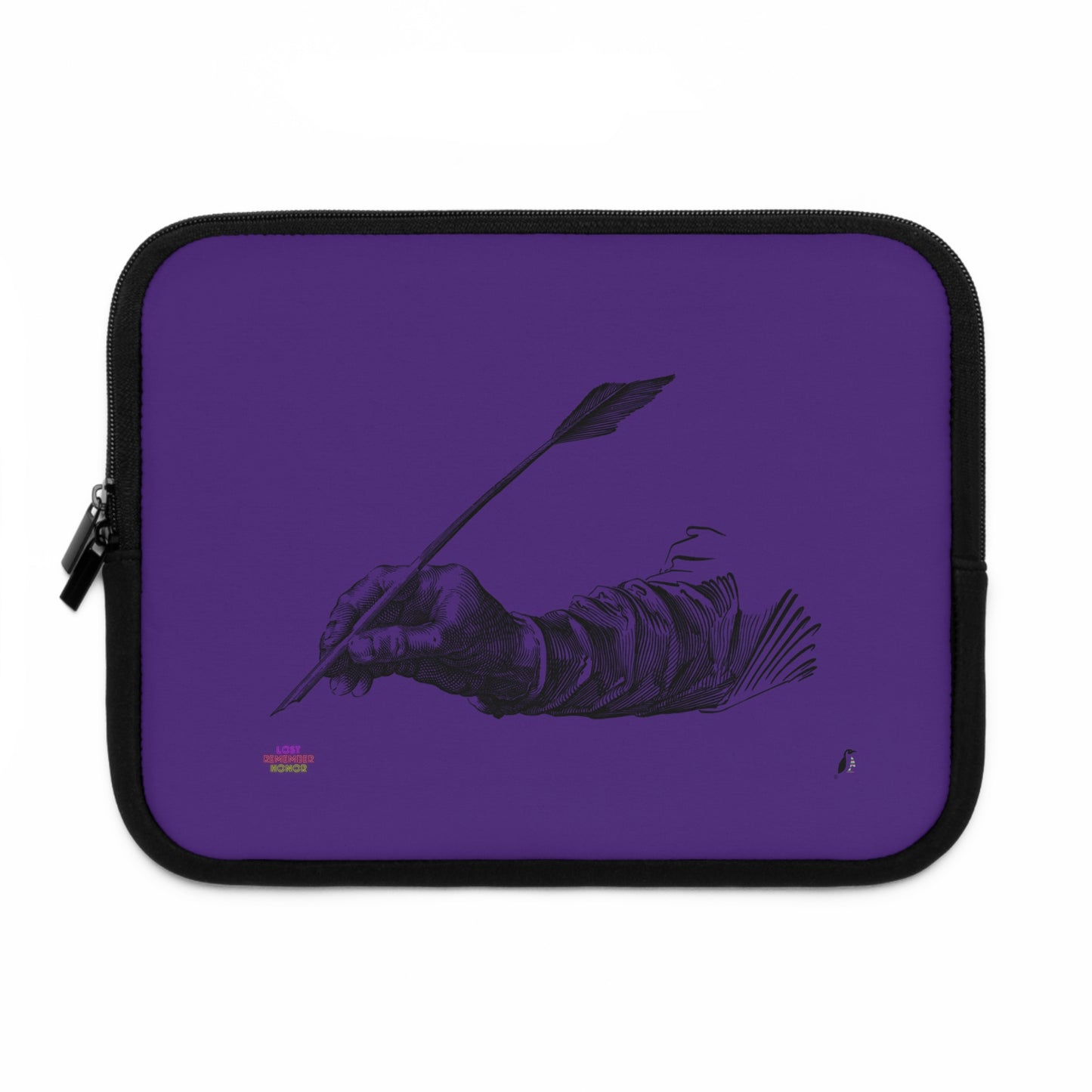 Laptop Sleeve: Writing Purple