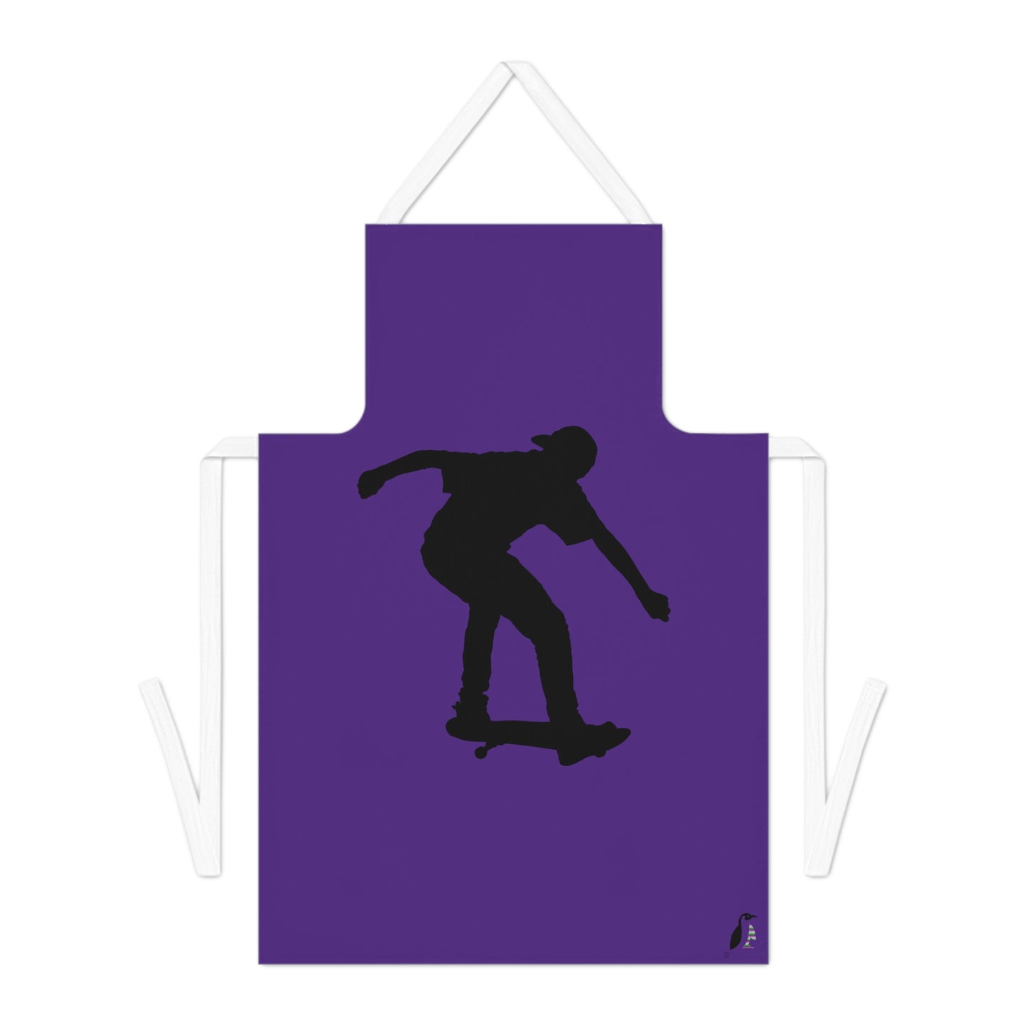 Adult Apron: Skateboarding Purple