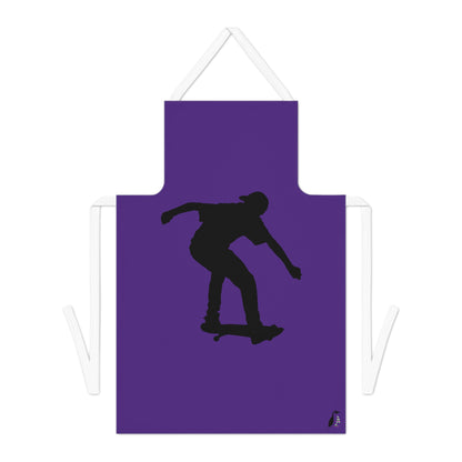 Adult Apron: Skateboarding Purple