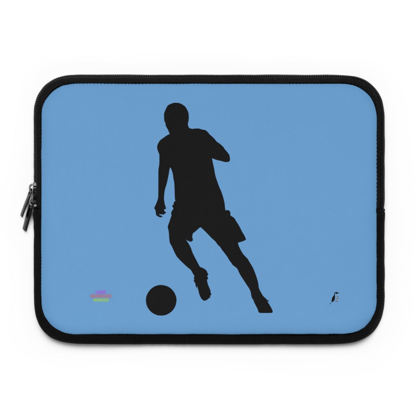 Laptop Sleeve: Soccer Lite Blue