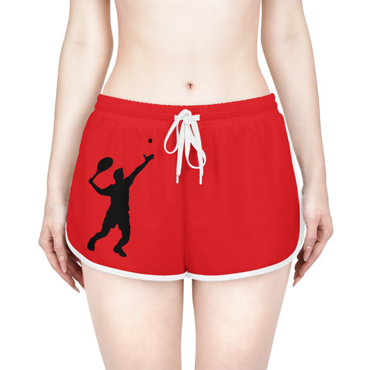 Women's Relaxed Shorts: Tennis Red
