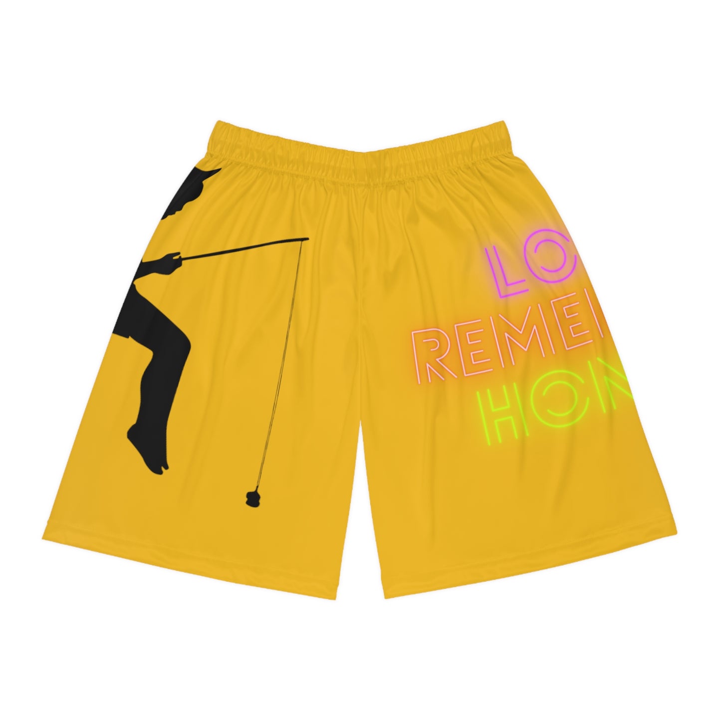 Basketball Shorts: Fishing Yellow