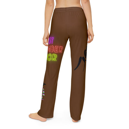 Kids Pajama Pants: Wrestling Brown