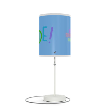 Lamp on a Stand, US|CA plug: LGBTQ Pride Lite Blue 