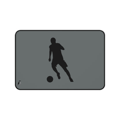 Desk Mat: Soccer Dark Grey