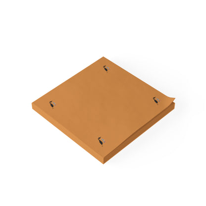 Post-it® Note Pads: Crazy Penguin World Logo Lite Brown