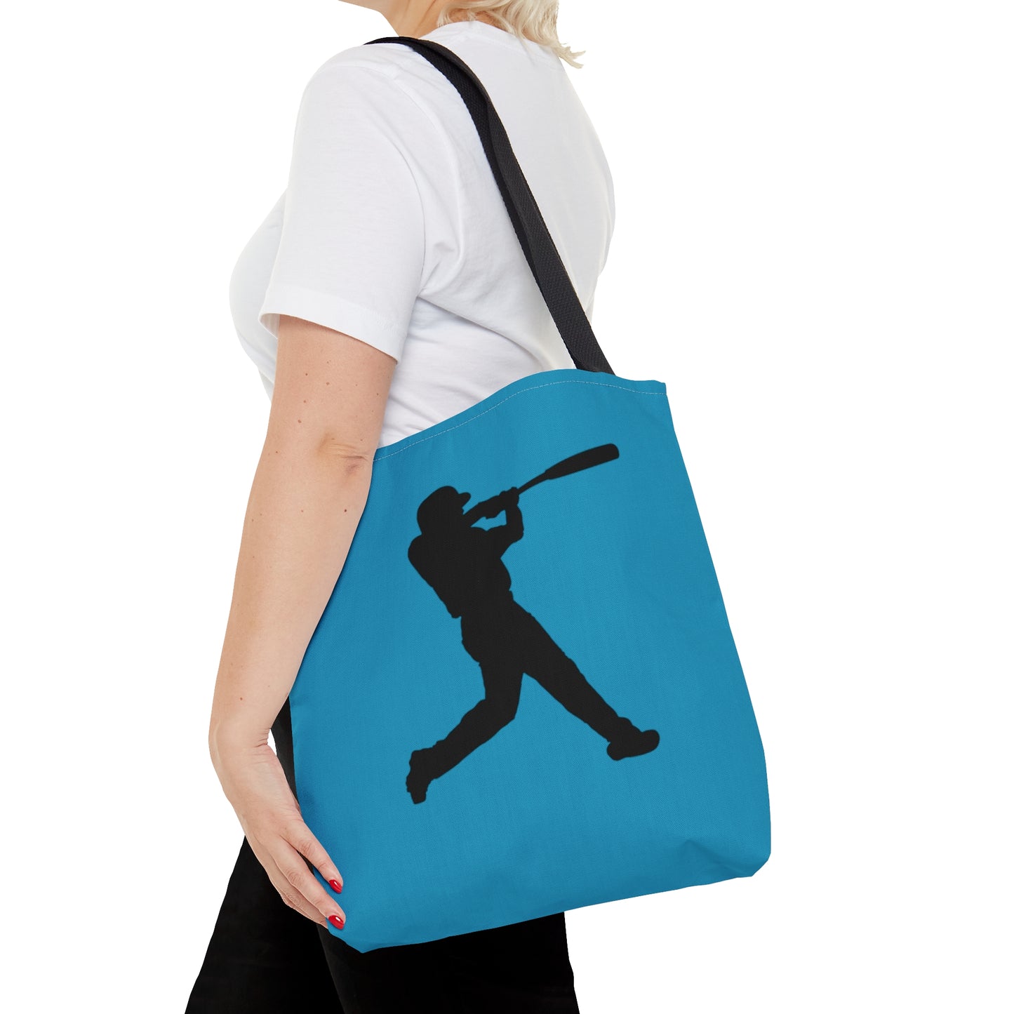 Tote Bag: Baseball Turquoise