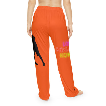 Women's Pajama Pants: Basketball Orange