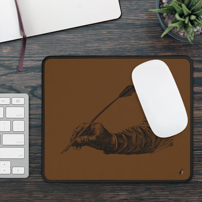 Gaming Mouse Pad: Writing Brown