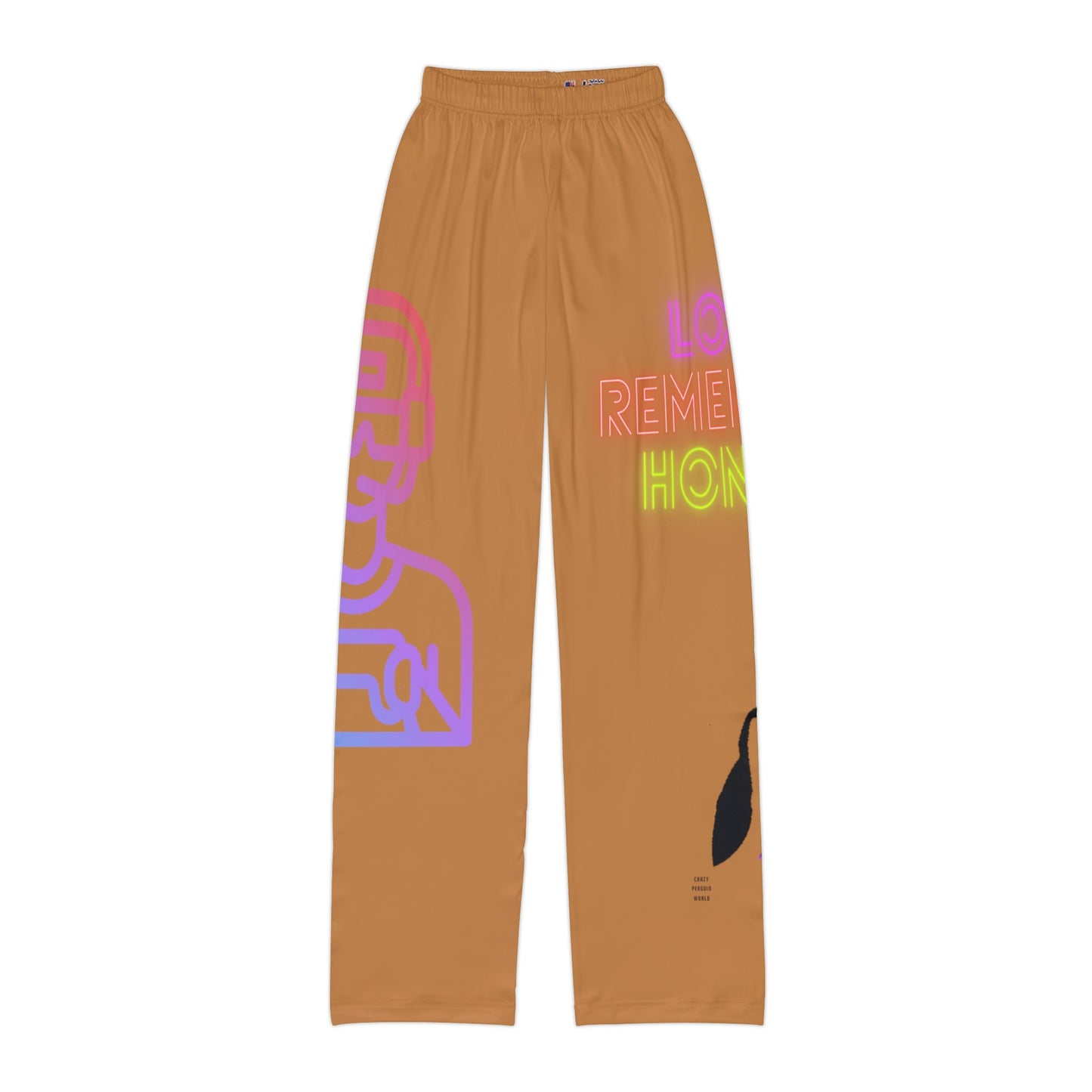 Kids Pajama Pants: Gaming Lite Brown