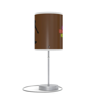 Lamp on a Stand, US|CA plug: Skateboarding Brown