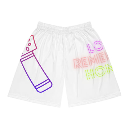 Basketball Shorts: Music White