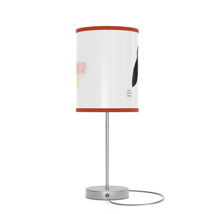 Lamp on a Stand, US|CA plug: Crazy Penguin World Logo White