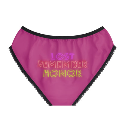 Women's Briefs: Lost Remember Honor Pink