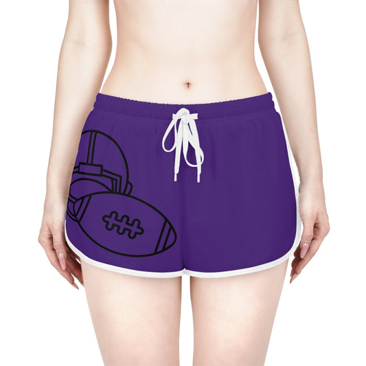 Women's Relaxed Shorts: Football Purple