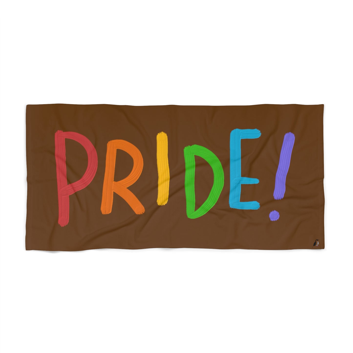 Beach Towel: LGBTQ Pride Brown
