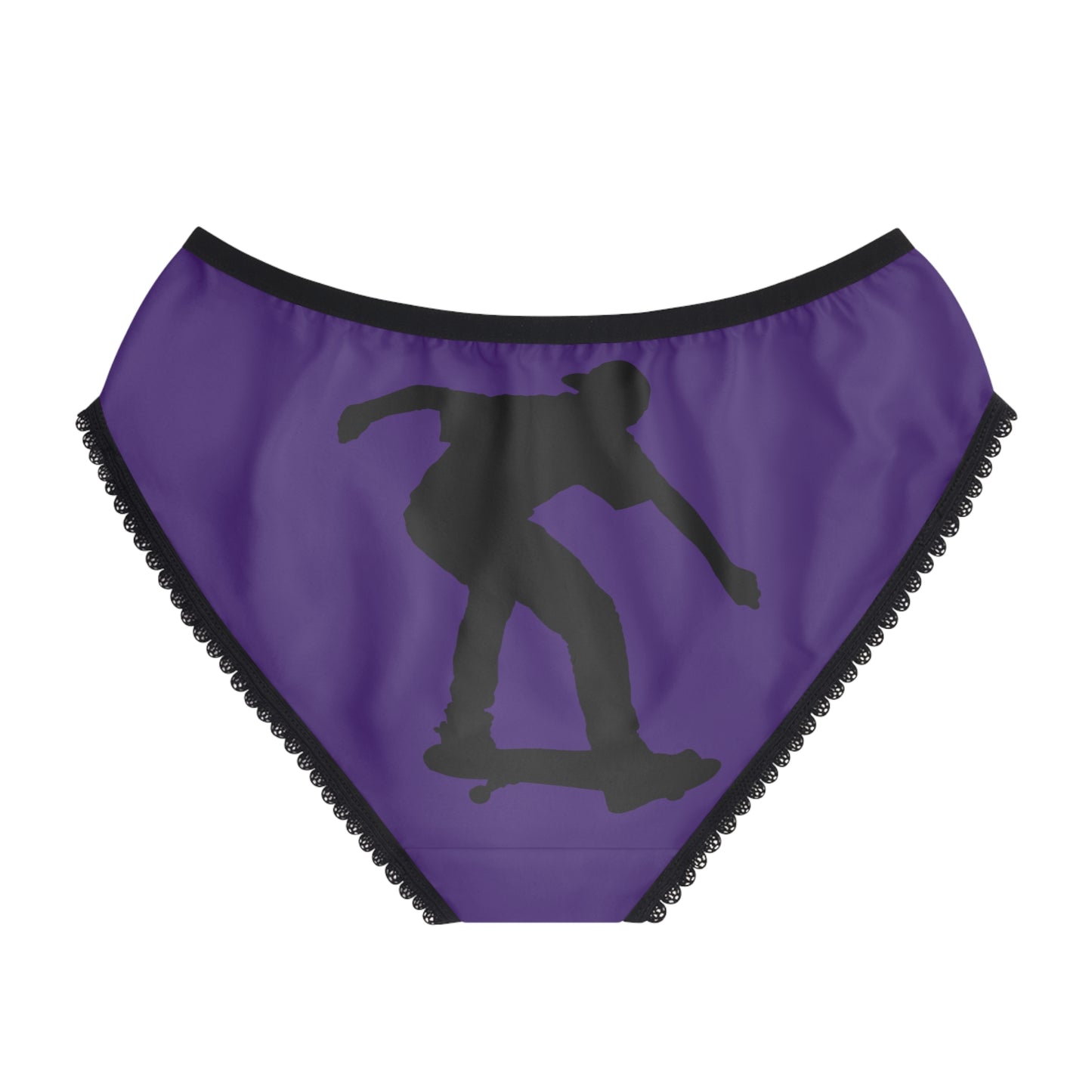 Women's Briefs: Skateboarding Purple