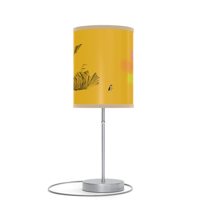 Lamp on a Stand, US|CA plug: Writing Yellow