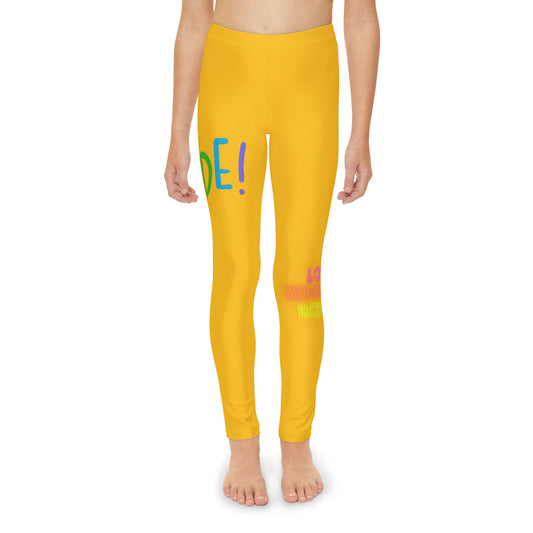 Youth Full-Length Leggings: LGBTQ Pride Yellow