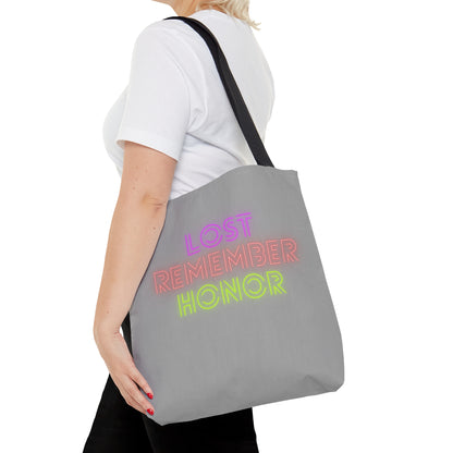 Tote Bag: Lost Remember Honor Lite Grey