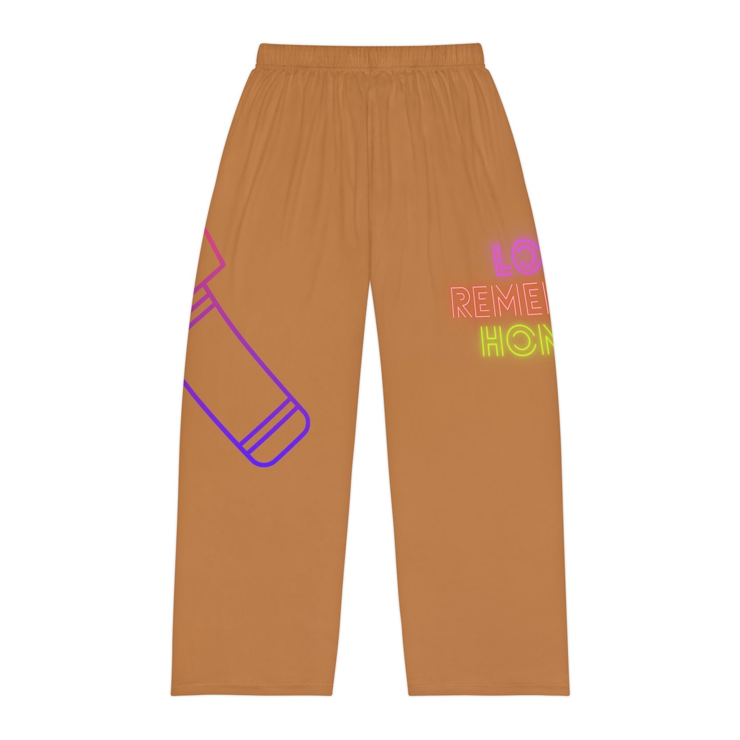 Men's Pajama Pants: Music Lite Brown