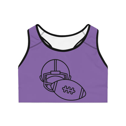 Sports Bra: Football Lite Purple