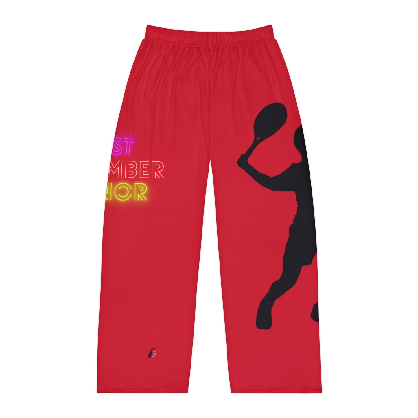 Men's Pajama Pants: Tennis Dark Red