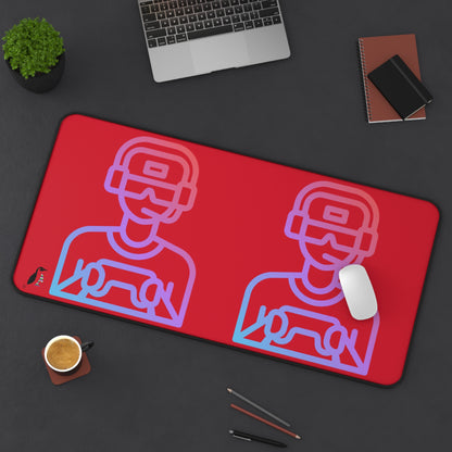 Desk Mat: Gaming Dark Red