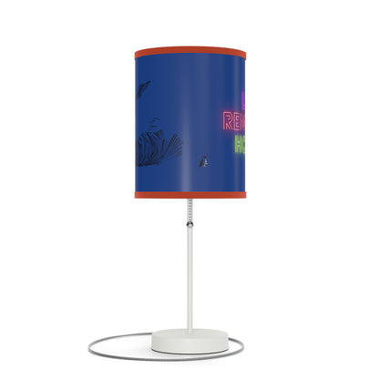 Lamp on a Stand, US|CA plug: Writing Dark Blue