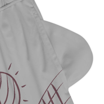 Basketball Rib Shorts: Volleyball Lite Grey