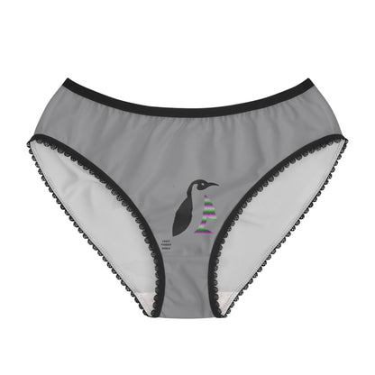 Women's Briefs: Skateboarding Grey