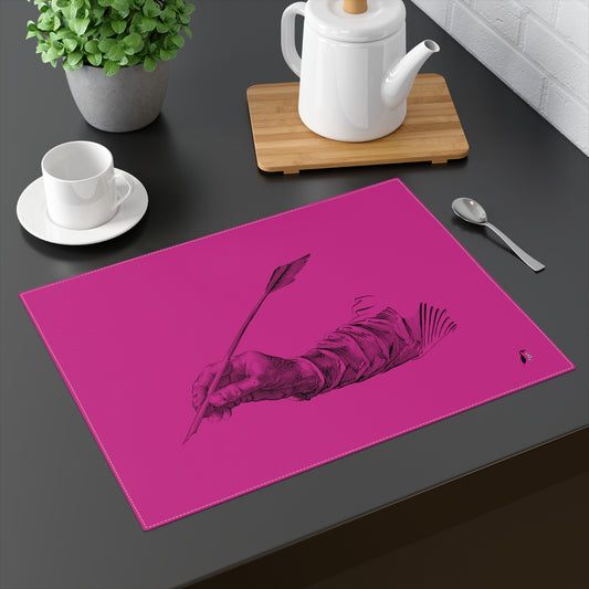 Placemat, 1pc: Writing Pink