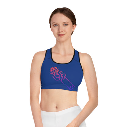 Sports Bra: Music Dark Blue