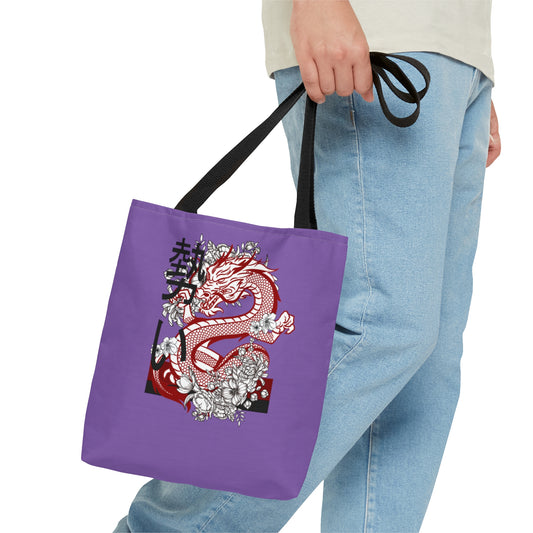 Tote Bag: Dragons Lite Purple