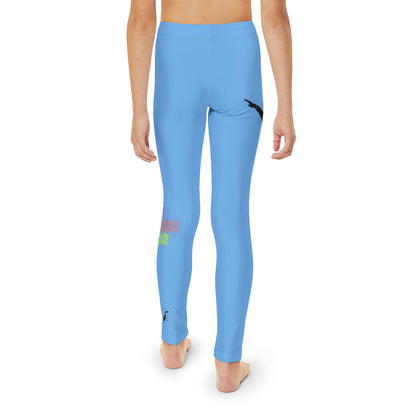 Youth Full-Length Leggings: Dance Lite Blue