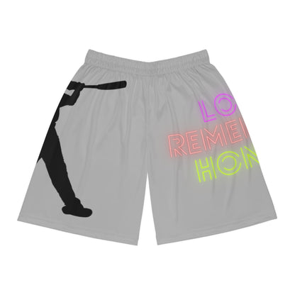 Mga Short sa Basketbol: Baseball Lite Gray 