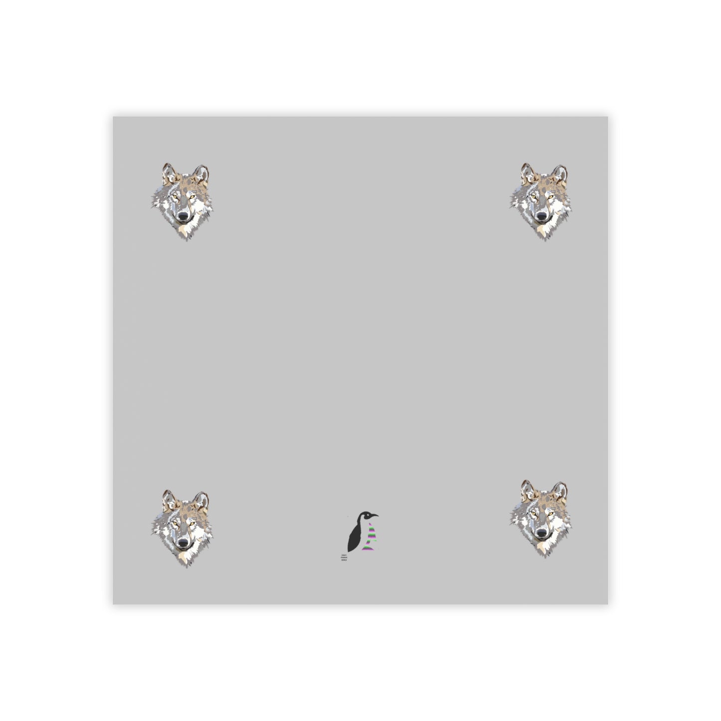 Post-it® Note Pads: Wolves Lite Grey