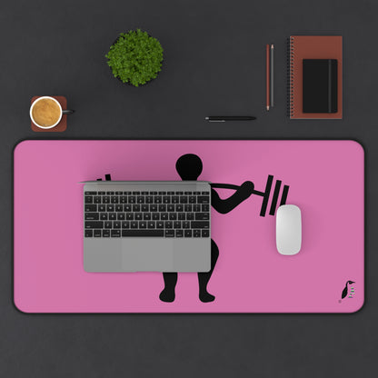 Desk Mat: Weightlifting Lite Pink